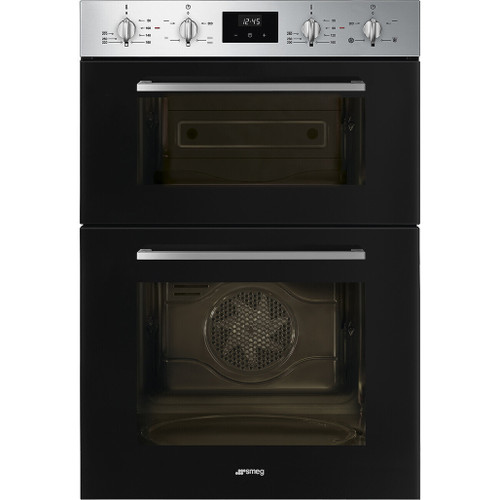 Smeg DOSF400B 59.7cm Built In Electric Double Oven - Bl