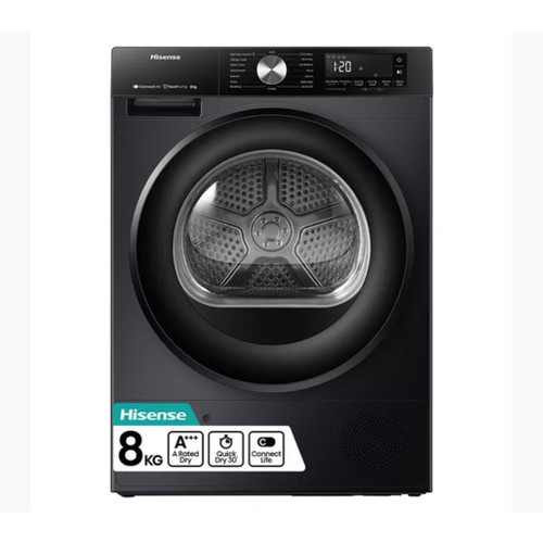 DH3S802BB3 Hisense 3S Series DH3S802BW3 WiFi-enabled 8kg Heat Pump