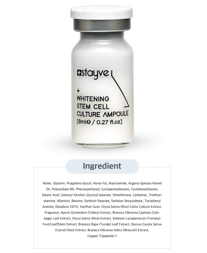 Steam Cell Injection Whitining Stavye Whitening Stem Cell Culture Ampoule
