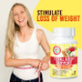 Image of a mature woman happy with her weight loss from using Total Body Support Women 50 Vegetable Capsules dietary supplements.