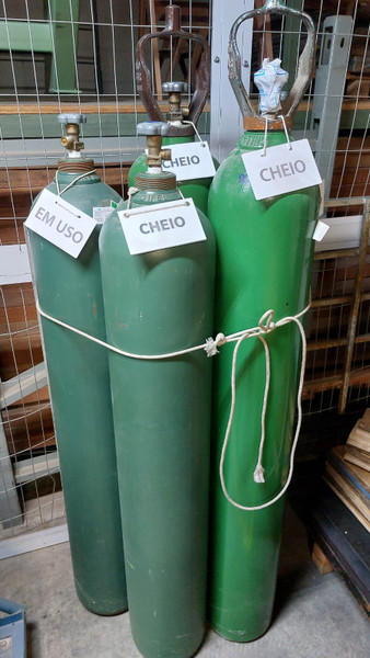 Lote 5Un Cilindros de Oxigênio Medicinal 50L – White Martins e Gifel