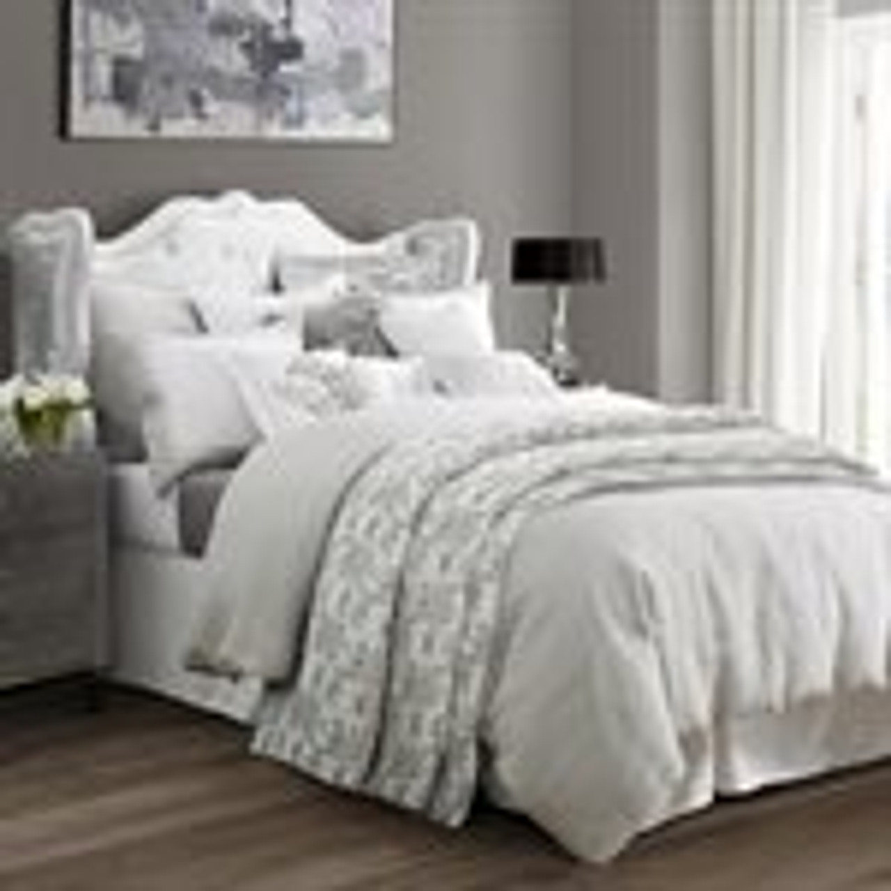 Wilshire 4 Pc Comforter Set Super Queen Ocean White Sparrow