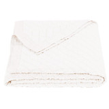 LINEN DIAMOND QUILT-VINTAGE WHITE TWIN