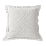 LINEN DIAMOND EURO SHAM-VINTAGE WHITE