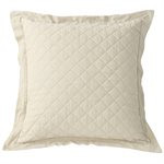 LINEN DIAMOND EURO SHAM-CREAM