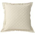 LINEN DIAMOND EURO SHAM-CREAM