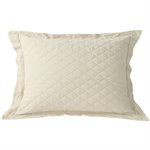 LINEN DIAMOND STANDARD SHAM -GREY