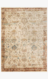 ANASTASIA -ANTIQUE IVORY/ RUST 2'7" X 4'