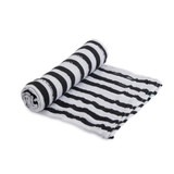COTTON SWADDLE- INK STRIPE