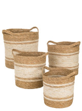 MAIZE & SEAGRASS BASKET- LARGE