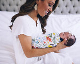 COTTON MUSLIN SWADDLE BLANKET-MEADOW
