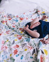 COTTON MUSLIN SWADDLE BLANKET-MEADOW