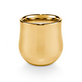 RUSTIC PUMPKIN GILDED CERAMIC CANDLE