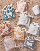 7 OZ.PRINTED SANDBAG GLASS CANDLE-SALTAIRE