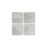 10" SQUARE STONEWARE PLATE W/ HOLIDAY SONG