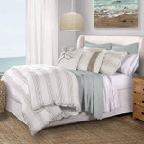 PRESCOTT STRIPE COMFORTER 3 PC SET- TAUPE