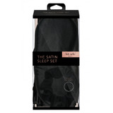 SATIN SLEEP SET- BLACK