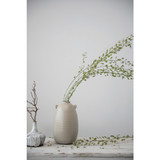 TERRACOTTA VASE, MATTE CREAM COLOR