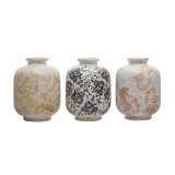 Terra Cotta Vase with Pattern