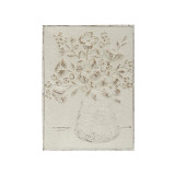Embossed Wall Decor - Flowers with Vase