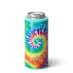 SWIG Swirled Peace Skinny Can Cooler 12oz