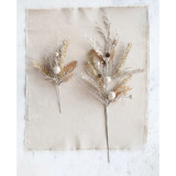 Faux Pine Spray with Glitter