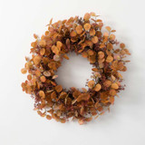 YELLOW EUCALYPTUS WREATH - 18.5"
