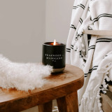 Teakwood + Mahogany Stoneware Jar Soy Candle