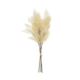 Flocked Faux Reed Plume, White 24" H