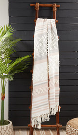Striped Pink Throw 50"x60" Striped Pink Throw 50"x60"