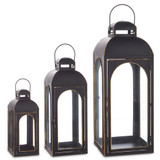 Glass & Iron Lantern 22.5"