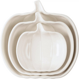 White Pumpkin Plate - Medium