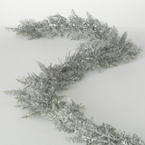 Cedar Garland, White Bubble Bead
