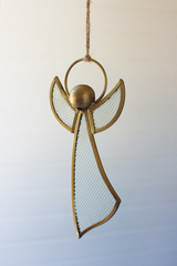 Brass & Glass Angel Ornament