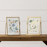 Gold Framed Pressed Flowers Print