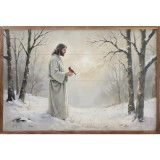 Cardinal and Jesus in Snow-Kendrick