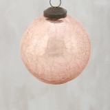 Pink Glass Ball Ornament