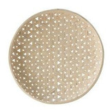 19.25" ROUND WOVEN WOOD BASKET