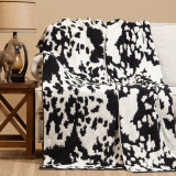 Wrangler Stretch Blanket- black & White 50" x 60"