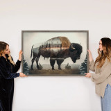 Bison Tree Print 24 x 36