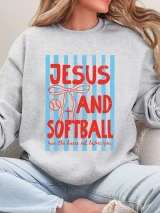 Jesus & Softball Sweatshirt