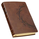 KJV Bible Giant Print- Brown Crown/Amazing