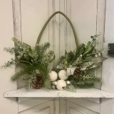 Winter Swag Greenery Door Decor
