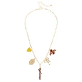 Iowa State Paper Clip Charm Necklace