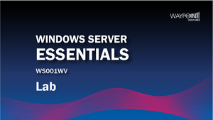 WS001WV - Windows Server Essentials