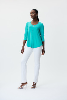 Joseph Ribkoff Top with Zip Detail