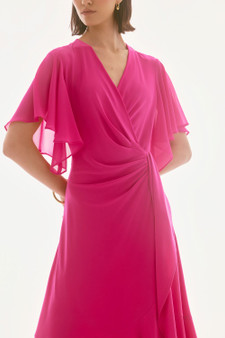 Joseph Ribkoff Knit Fabric Wrap-Style Dress