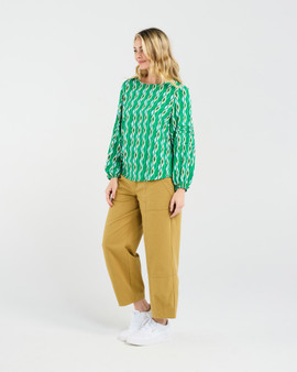 Blackstone Sarah Pintuck Sleeve Top