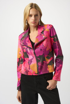 Joseph Ribkoff Abstract Printed Jacket