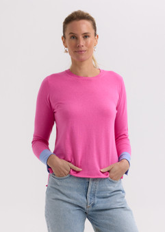 Z&P Elbow Patch Jumper - Pink